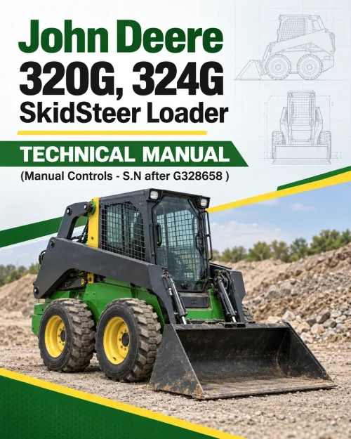 John Deere 320G, 324G SkidSteer Loader Technical Manual (Manual Controls - S.N after G328658 )