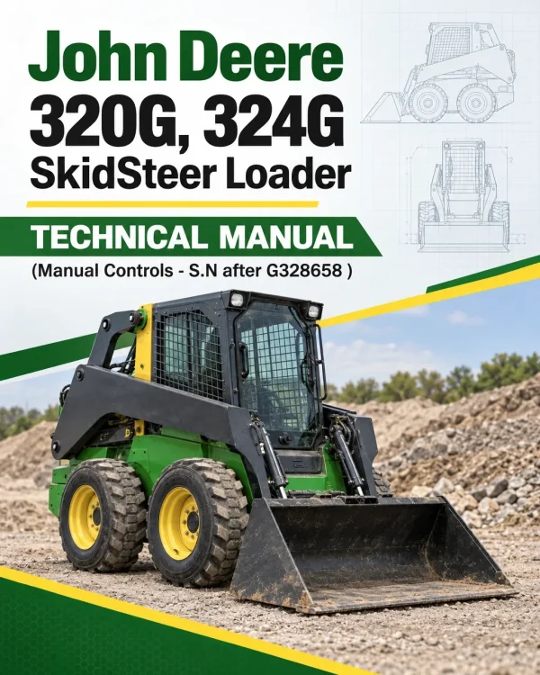 John Deere 320G, 324G SkidSteer Loader Technical Manual (Manual Controls - S.N after G328658 )