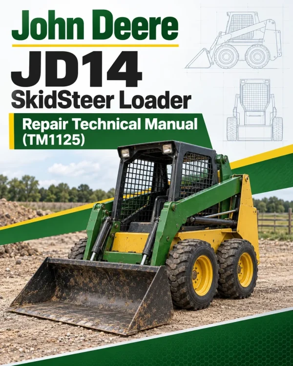 John Deere JD14 SkidSteer Loader Repair Technical Manual (TM1125) John Deere JD14 SkidSteer Loader Repair Technical Manual (TM1125)