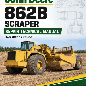 John Deere 862B Scraper Repair Technical Manual (S.N after 793083)