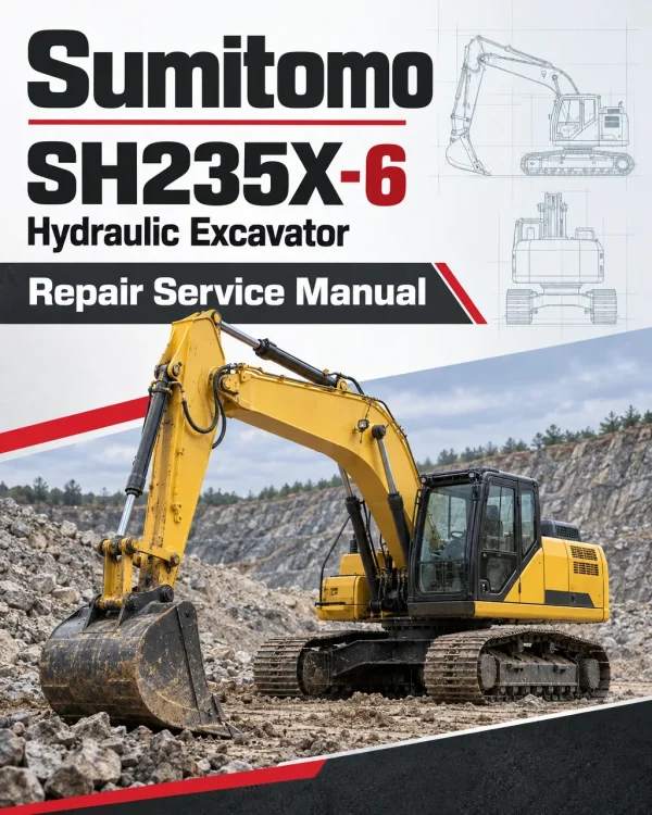 Sumitomo SH235X-6 Hydraulic Excavator Repair Service Manual Sumitomo SH235X-6 Hydraulic Excavator Repair Service Manual