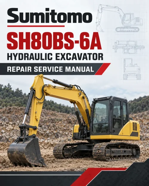 Sumitomo SH80BS-6A Hydraulic Excavator Repair Service Manual