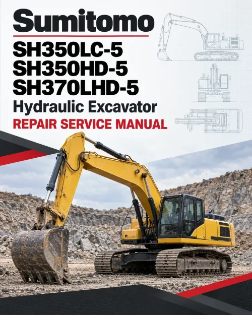 Sumitomo SH350LC-5, SH350HD-5, SH370LHD-5 Hydraulic Excavator Repair Service Manual