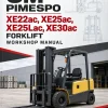 OM Pimespo XE22ac, XE25ac, XE25Lac, XE30ac Forklift Workshop Manual