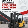 OM Pimespo XE35, XE40, XE45, XE50 Forklift Workshop Manual