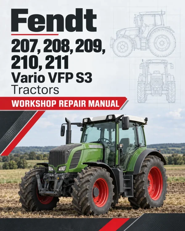 Fendt 207, 208, 209, 210, 211 Vario VFP S3 Tractors Workshop Repair Manual