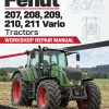Fendt 207, 208, 209, 210, 211 Vario VFP Tractors Workshop Repair Manual