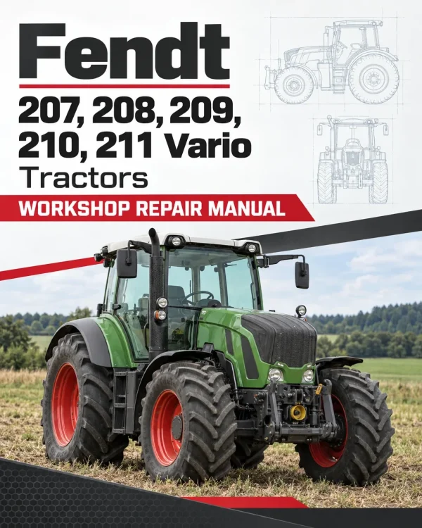 Fendt 207, 208, 209, 210, 211 Vario VFP Tractors Workshop Repair Manual