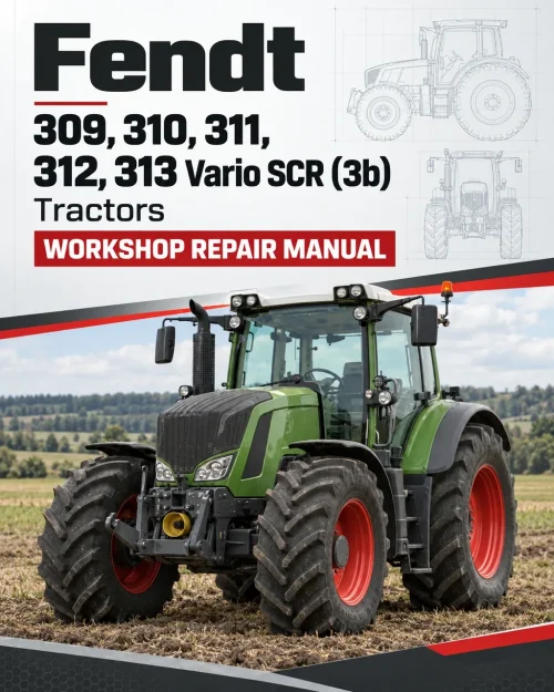 Fendt 309, 310, 311, 312, 313 Vario SCR (3b) Tractors Workshop Repair Manual