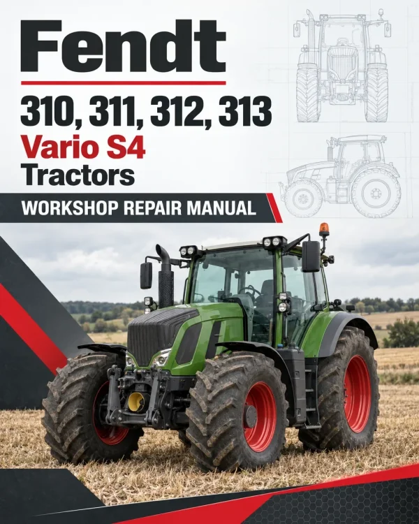 Fendt 310, 311, 312, 313 Vario S4 Tractors Workshop Repair Manual