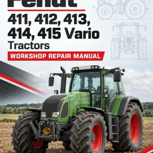 Fendt 411, 412, 413, 414, 415 Vario COM III Tractors Workshop Repair Manual