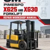 OM Pimespo XG25 and XG30 Forklift Repair Workshop Manual OM Pimespo XG25 and XG30 Forklift Repair Workshop Manual