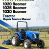 New Holland 1020 Boomer, 1025 Boomer, 1030 Boomer Tractor Repair Service Manual