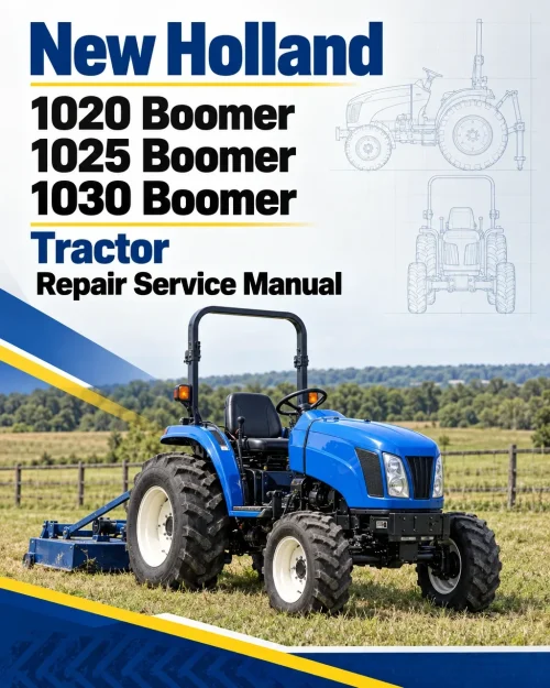 New Holland 1020 Boomer, 1025 Boomer, 1030 Boomer Tractor Repair Service Manual