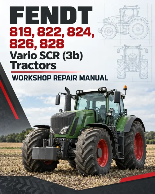Fendt 819, 822, 824, 826, 828 Vario SCR (3b) Tractors Workshop Repair Manual