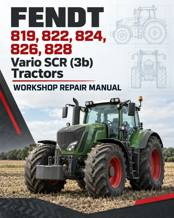 Fendt 819, 822, 824, 826, 828 Vario SCR (3b) Tractors Workshop Repair Manual