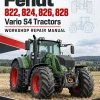 Fendt 822, 824, 826, 828 Vario S4 Tractors Workshop Repair Manual
