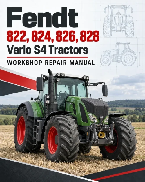 Fendt 822, 824, 826, 828 Vario S4 Tractors Workshop Repair Manual