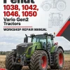 Fendt 1038, 1042, 1046, 1050 Vario Gen2 Tractors Workshop Repair Manual