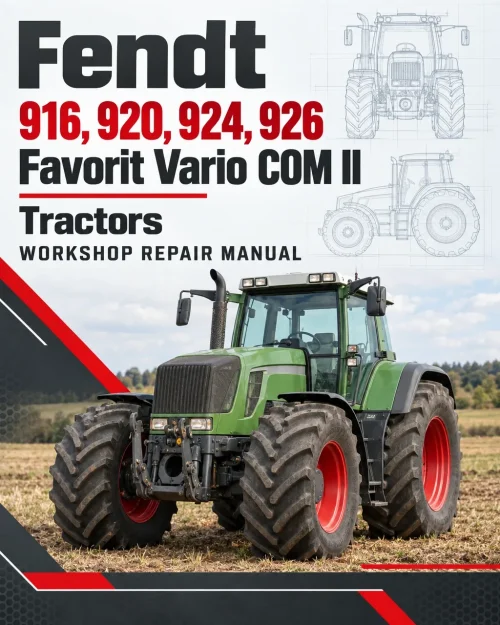 Fendt 916, 920, 924, 926 Favorit Vario COM II Tractors Workshop Repair Manual Fendt 916, 920, 924, 926 Favorit Vario COM II Tractors Workshop Repair Manual