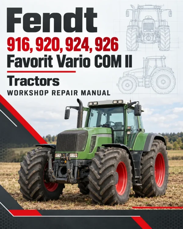 Fendt 916, 920, 924, 926 Favorit Vario COM II Tractors Workshop Repair Manual Fendt 916, 920, 924, 926 Favorit Vario COM II Tractors Workshop Repair Manual