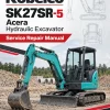 Kobelco SK27SR-5 Acera Hydraulic Excavator Repair Service Manual Kobelco SK27SR-5 Acera Hydraulic Excavator Repair Service Manual