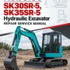 Kobelco SK30SR-5, SK35SR-5 Hydraulic Excavator Repair Service Manual Kobelco SK30SR-5, SK35SR-5 Hydraulic Excavator Repair Service Manual