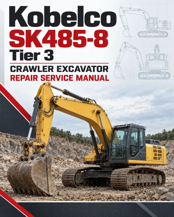 Kobelco SK485-8 Tier 3 Crawler Excavator Repair Service Manual Kobelco SK485-8 Tier 3 Crawler Excavator Repair Service Manual
