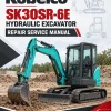 Kobelco SK30SR-6E Hydraulic Excavator Repair Service Manual Kobelco SK30SR-6E Hydraulic Excavator Repair Service Manual