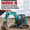 Kobelco SK85CS-3E Hydraulic Excavator Repair Service Manual