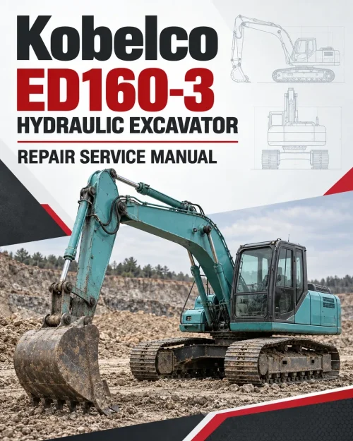 Kobelco ED160-3 Hydraulic Excavator Repair Service Manual Kobelco ED160-3 Hydraulic Excavator Repair Service Manual