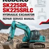 Kobelco SK225SR, SK225SRLC Hydraulic Excavator Repair Service Manual Kobelco SK225SR, SK225SRLC Hydraulic Excavator Repair Service Manual