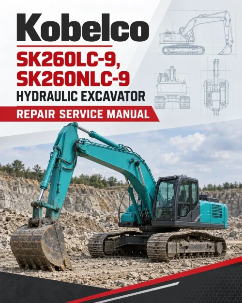 Kobelco SK260LC-9, SK260NLC-9 Hydraulic Excavator Repair Service Manual Kobelco SK260LC-9, SK260NLC-9 Hydraulic Excavator Repair Service Manual