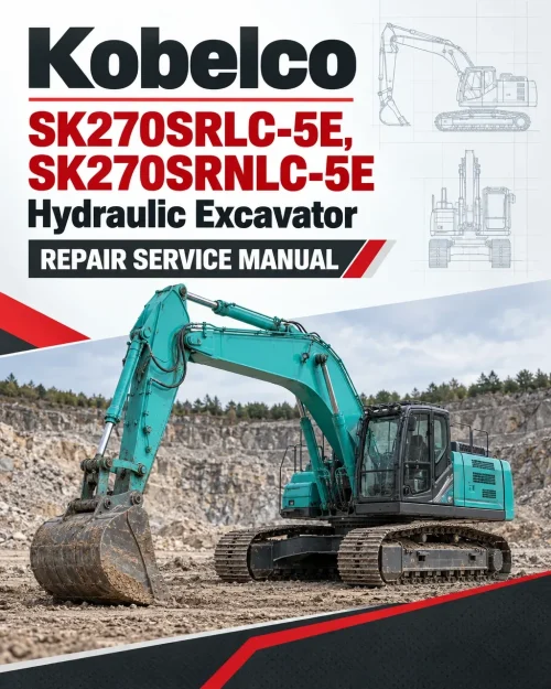 Kobelco SK270SRLC-5E, SK270SRNLC-5E Hydraulic Excavator Repair Service Manual Kobelco SK270SRLC-5E, SK270SRNLC-5E Hydraulic Excavator Repair Service Manual