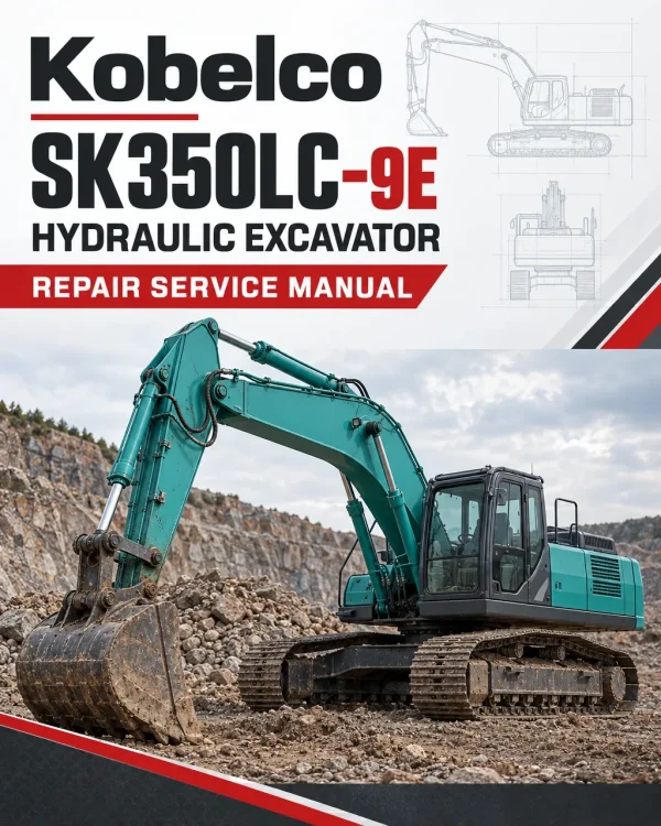 Kobelco SK350LC-9E Hydraulic Excavator Repair Service Manual