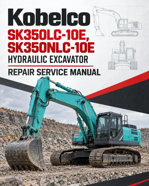 Kobelco SK350LC-10E, SK350NLC-10E Hydraulic Excavator Repair Service Manual Kobelco SK350LC-10E, SK350NLC-10E Hydraulic Excavator Repair Service Manual