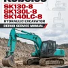 Kobelco SK130-8, SK130L-8, SK140LC-8 Hydraulic Excavator Repair Service Manual