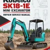 Kobelco SK18-1E Mini Excavator Repair Service Manual Kobelco SK18-1E Mini Excavator Repair Service Manual