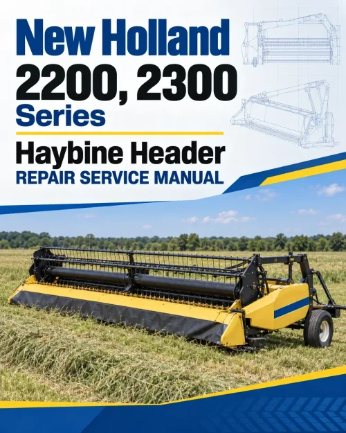 New Holland 2200, 2300 Series Haybine Header Repair Service Manual New Holland 2200, 2300 Series Haybine Header Repair Service Manual