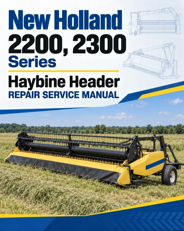 New Holland 2200, 2300 Series Haybine Header Repair Service Manual New Holland 2200, 2300 Series Haybine Header Repair Service Manual