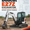 Bobcat E27Z Excavator Repair Service Manual