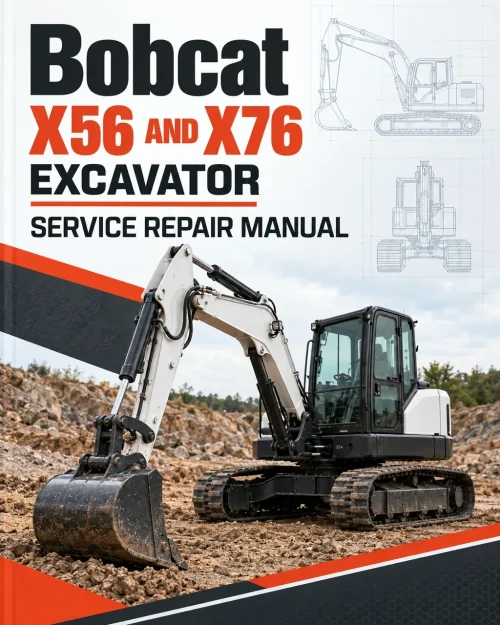 Bobcat X56 and X76 Excavator Service Manual