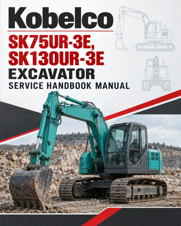 Kobelco SK75UR-3E, SK130UR-3E Excavator Service Handbook Manual Kobelco SK75UR-3E, SK130UR-3E Excavator Service Handbook Manual