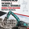 Kobelco SK350DLC, 400DLC, SK550DLC Demolition Machine Repair Manual Kobelco SK350DLC, 400DLC, SK550DLC Demolition Machine Repair Manual