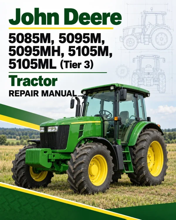 John Deere 5085M, 5095M, 5095MH, 5105M, 5105ML (Tier 3) Tractor Repair Manual John Deere 5085M, 5095M, 5095MH, 5105M, 5105ML (Tier 3) Tractor Repair Manual