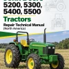 John Deere 5200, 5300, 5400, 5500 Tractors Repair Technical Manual (North America)
