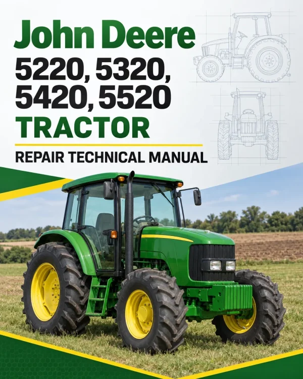 John Deere 5220, 5320, 5420, 5520 Tractor Repair Technical Manual