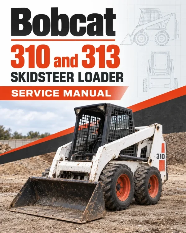 Bobcat 310 and 313 Skidsteer Loader Service Manual