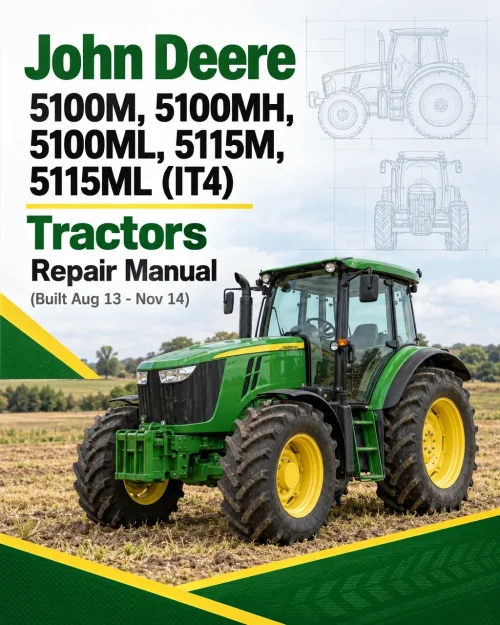 John Deere 5100M, 5100MH, 5100ML, 5115M, 5115ML (IT4) Tractors Repair Manual (Built Aug 13 - Nov 14) John Deere 5100M, 5100MH, 5100ML, 5115M, 5115ML (IT4) Tractors Repair Manual (Built Aug 13 - Nov 14)