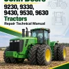 John Deere 9230, 9330, 9430, 9530, 9630 Tractors Repair Technical Manual